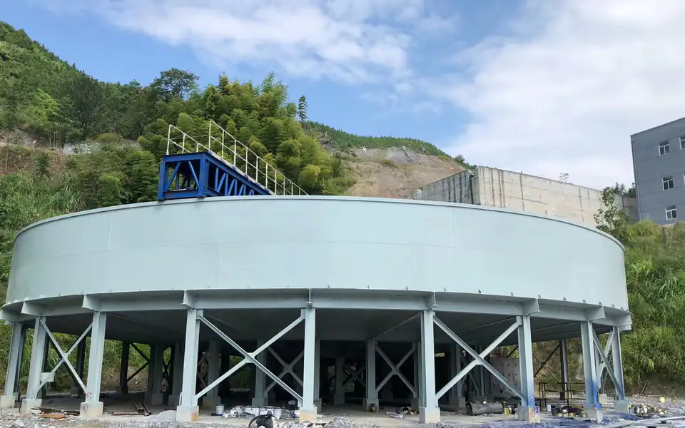 NGZ High Efficiency Thickener operating at an industrial project site