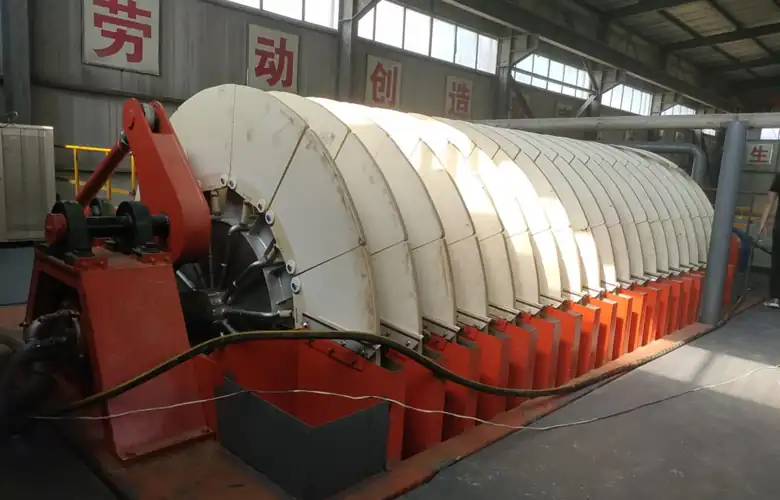 Ceramic filter disc assembly at the Tongbai mineral processing project